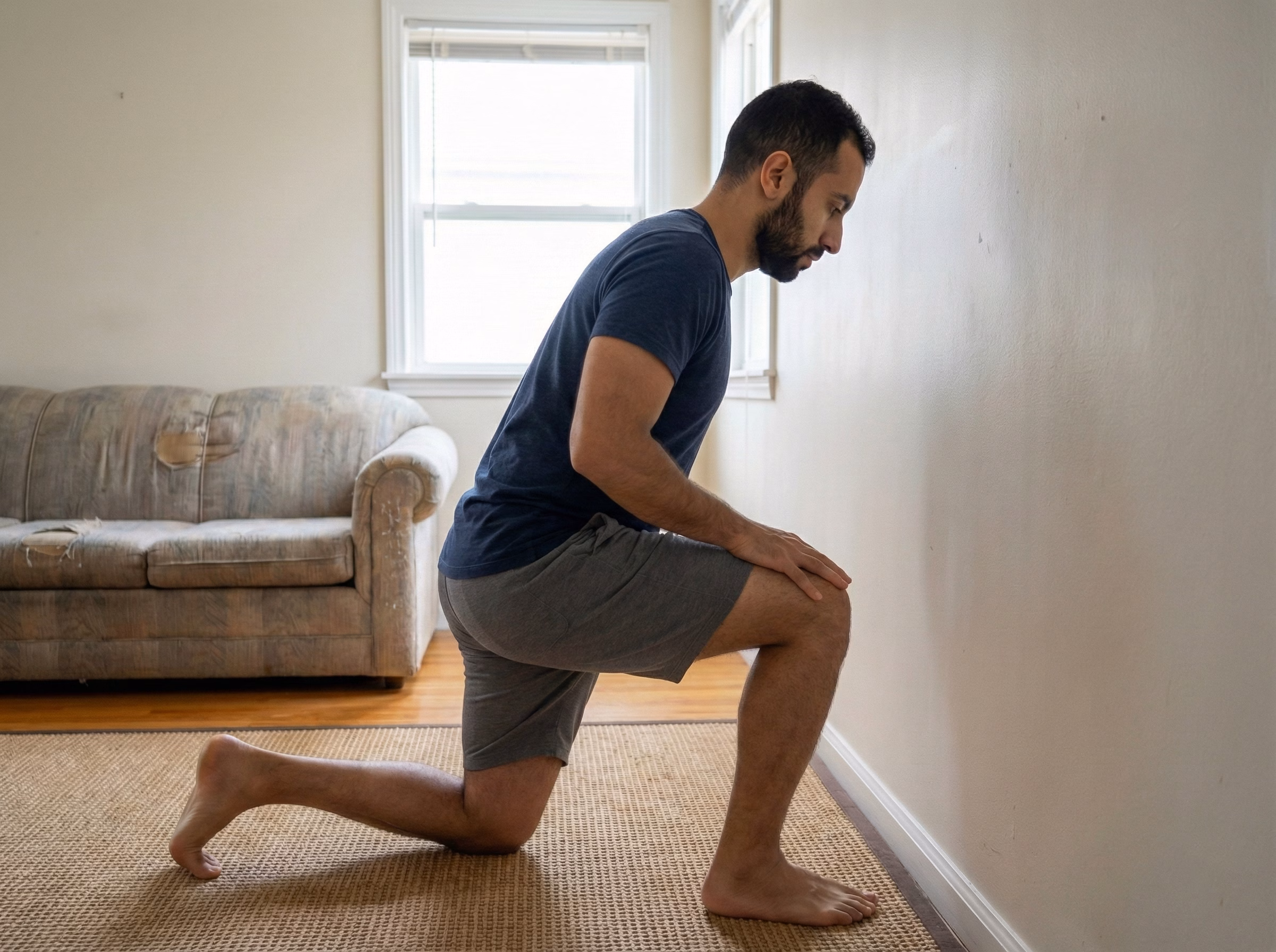 Step 2 – Deeper ankle mobilization, driving knee forward