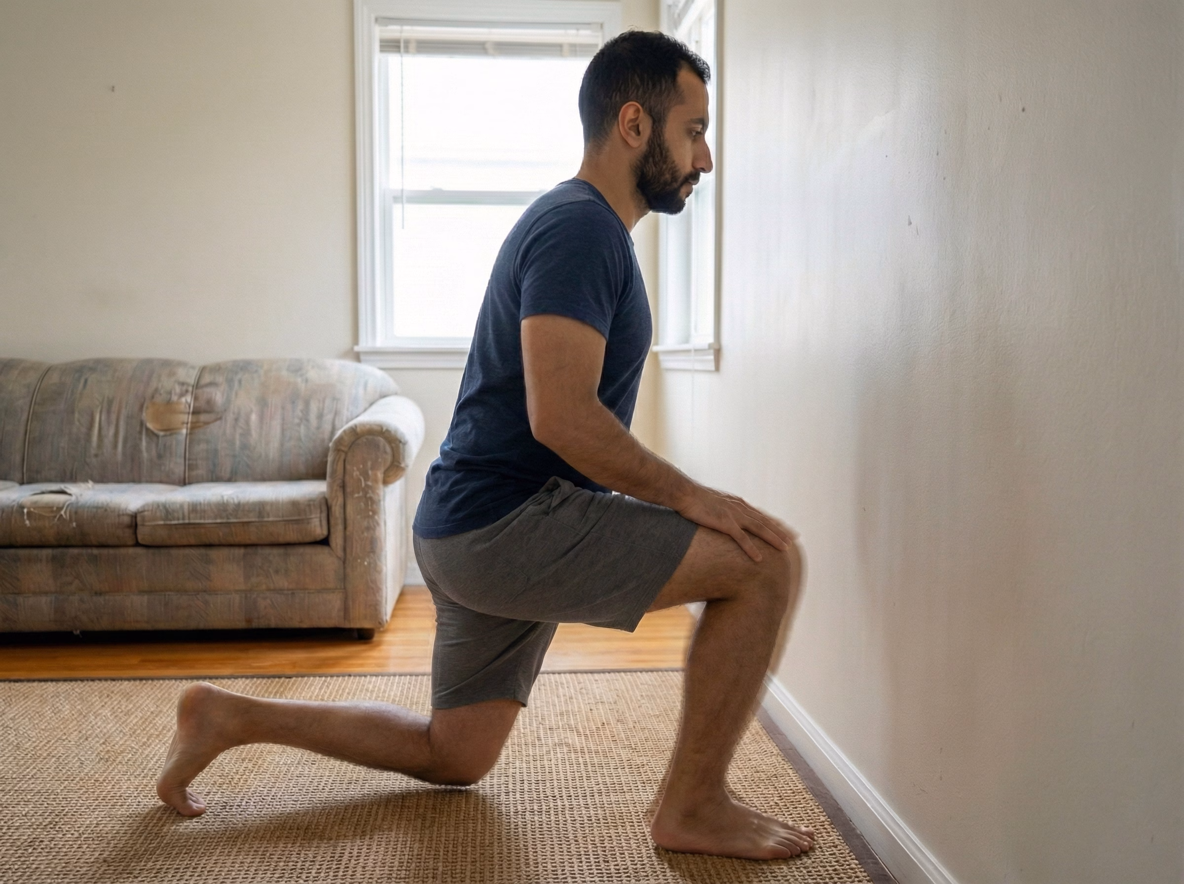 Step 3 – Rocking repetitions for dynamic ankle mobility