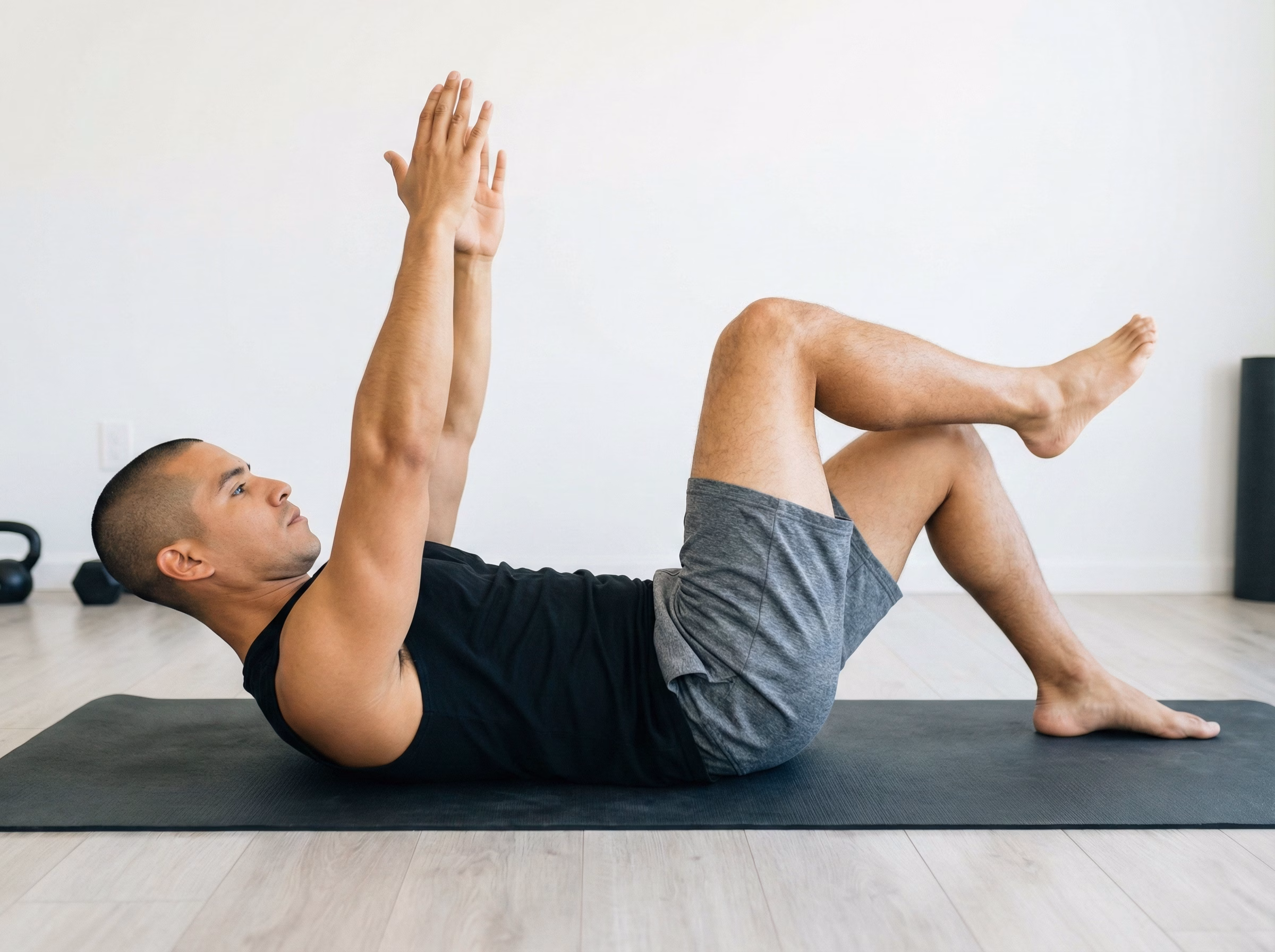 Dead bug exercise variation one