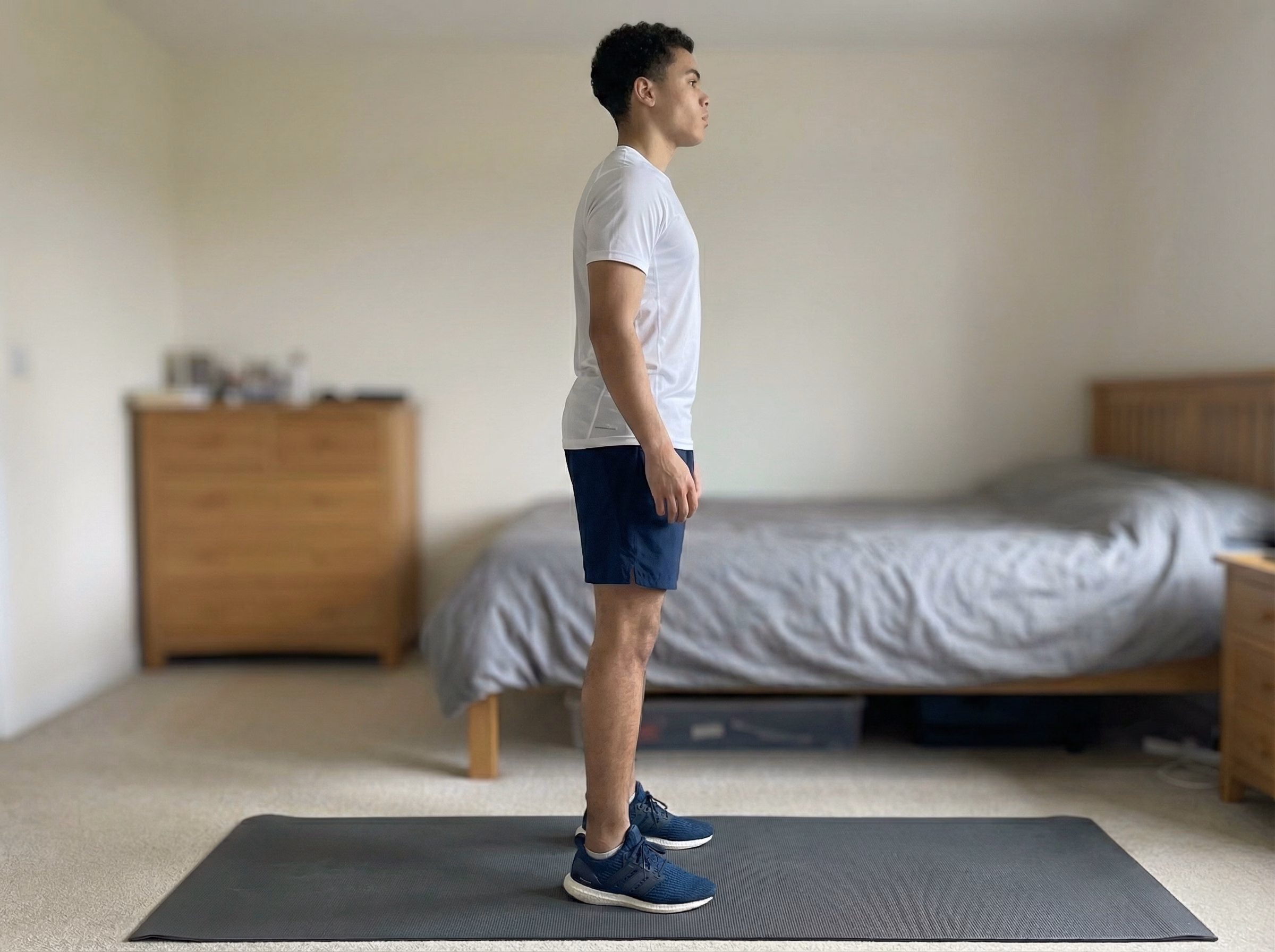 Teen standing taller and more athletic after jump squat training