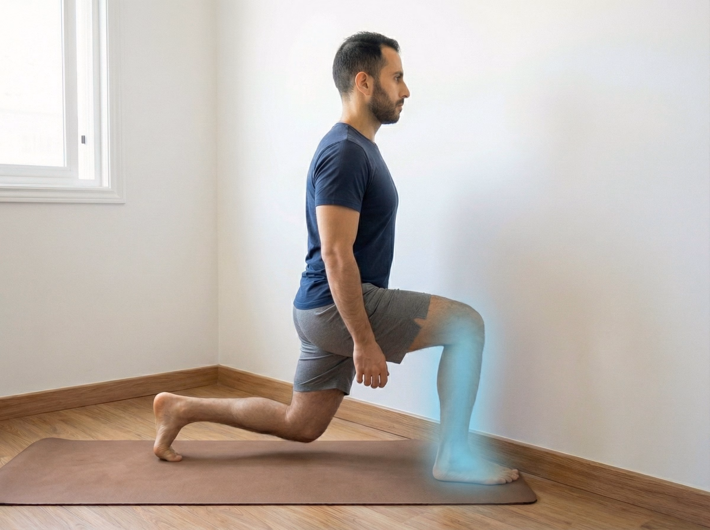 Standing posture with clean ankle bend
