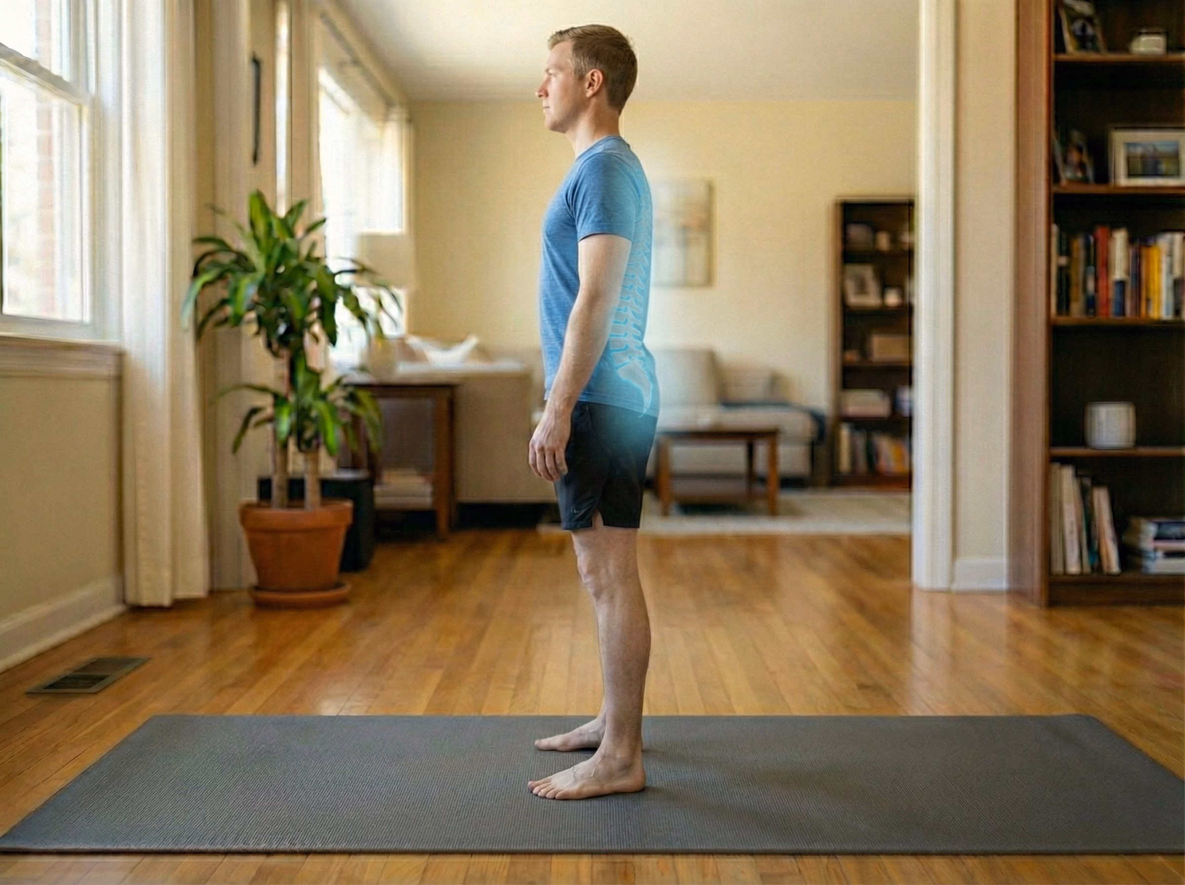Secondary height impact diagram of Child's Pose