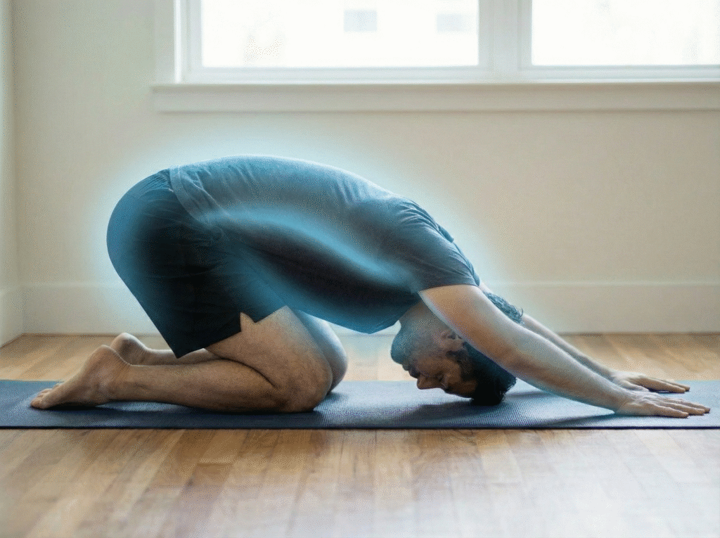 Child’s Pose Arm Walk: Decompress Tight Lats