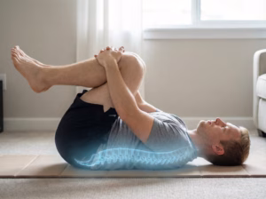 Knees-to-Chest Rock: Decompress Lumbar Spine – Spinal Compression