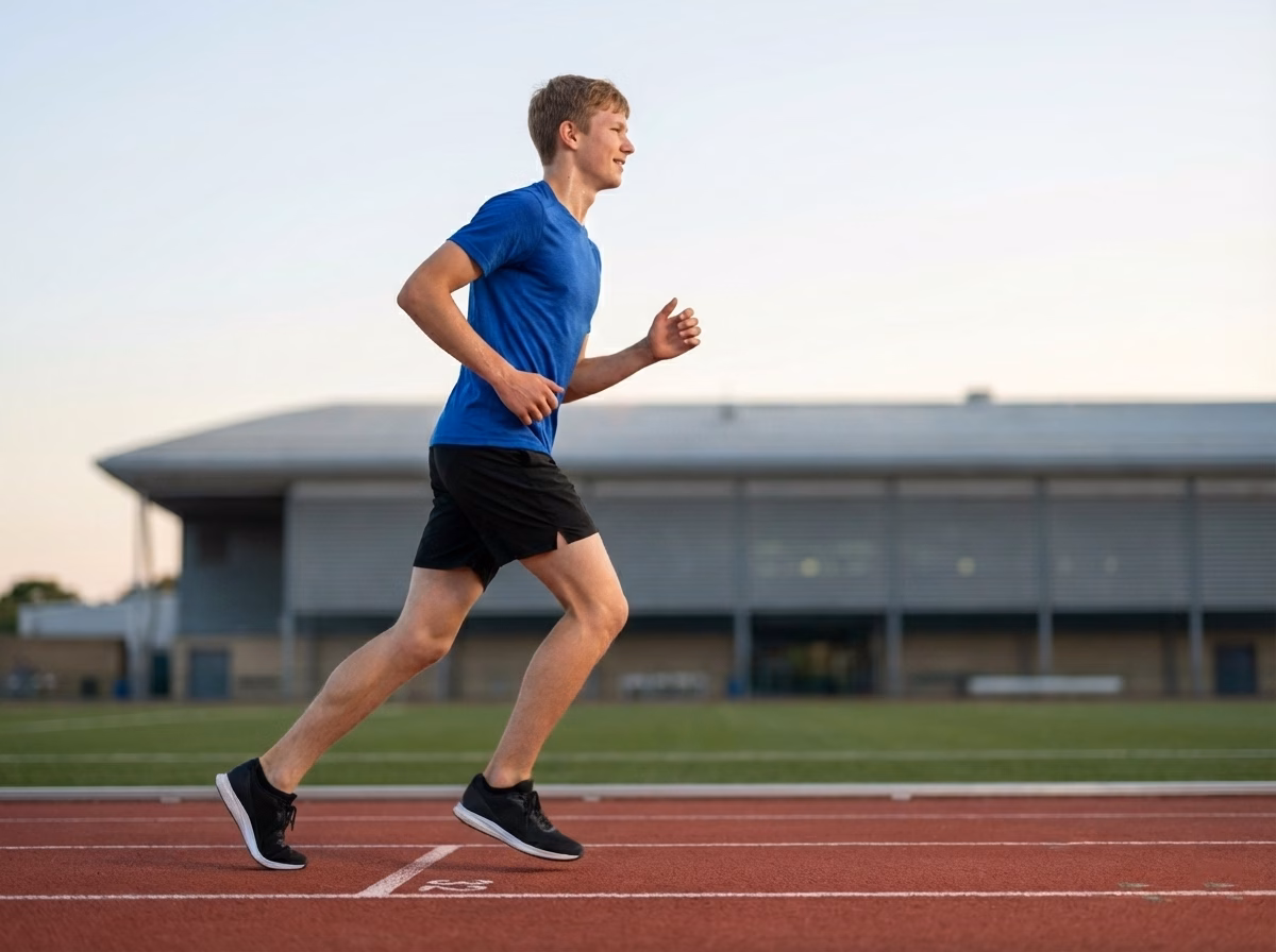 Mistake – Teen jogging slowly instead of sprinting hard
