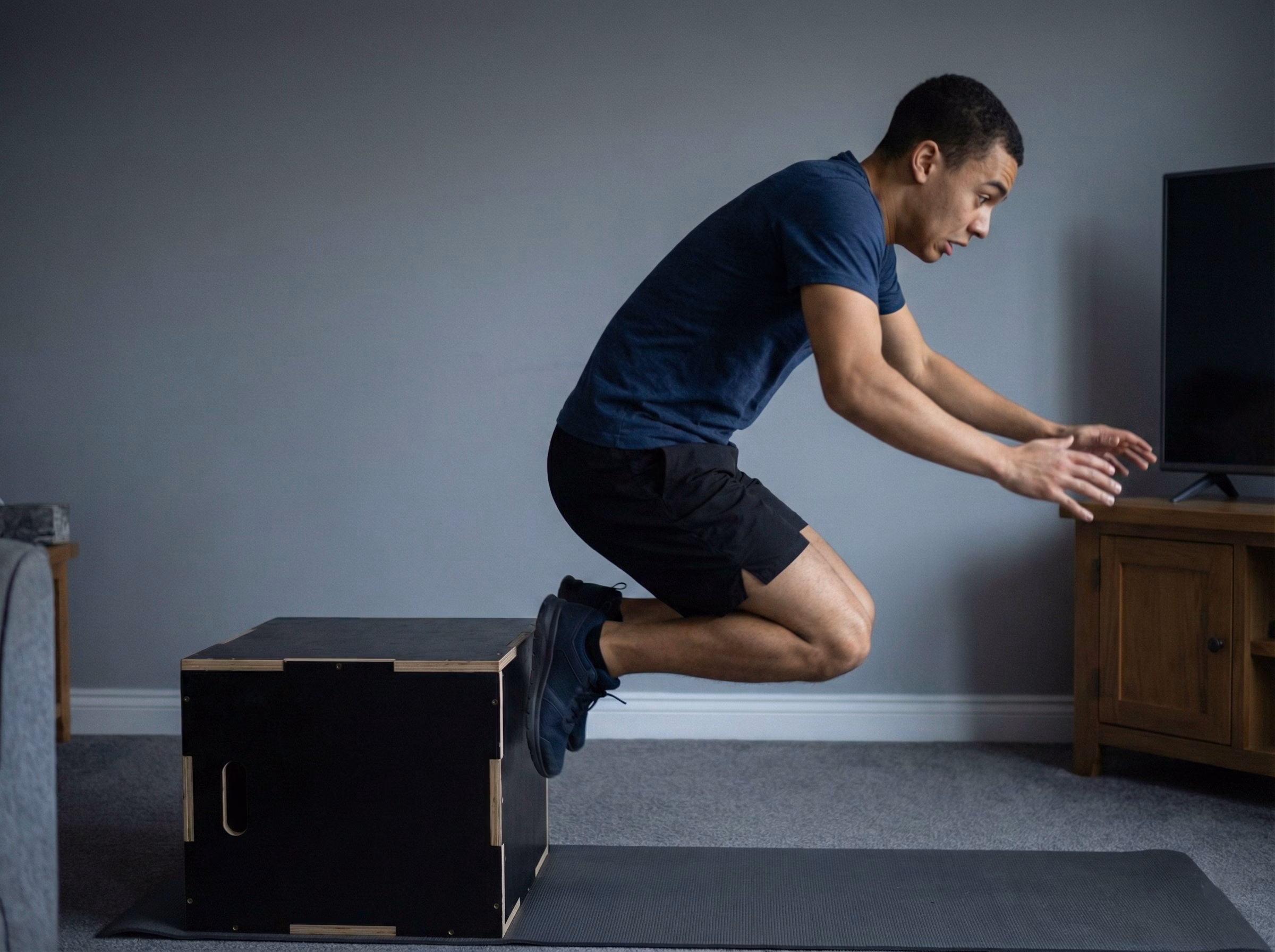 Mistake – Teen jumping too close and forward into the box