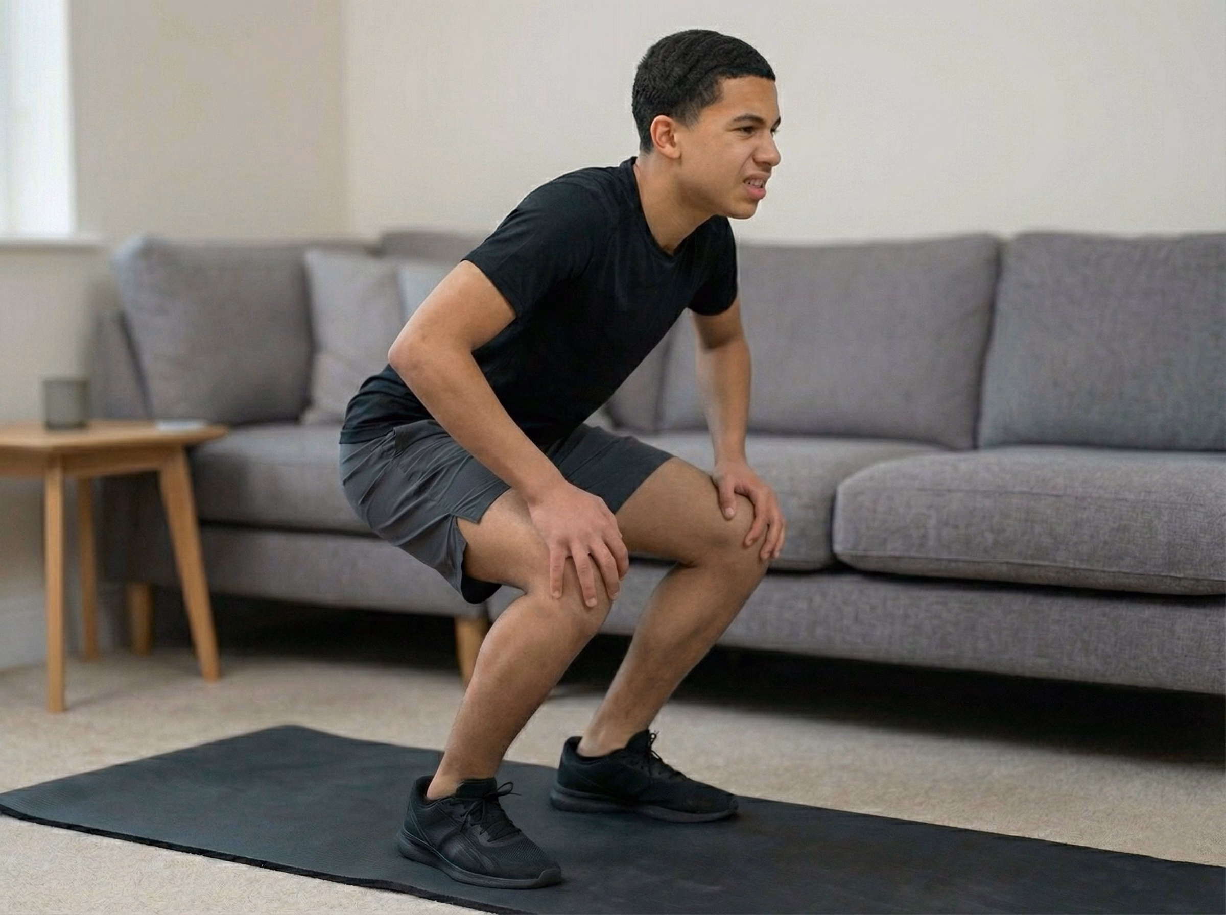 Mistake – Shallow, lazy half-squats with almost no bend