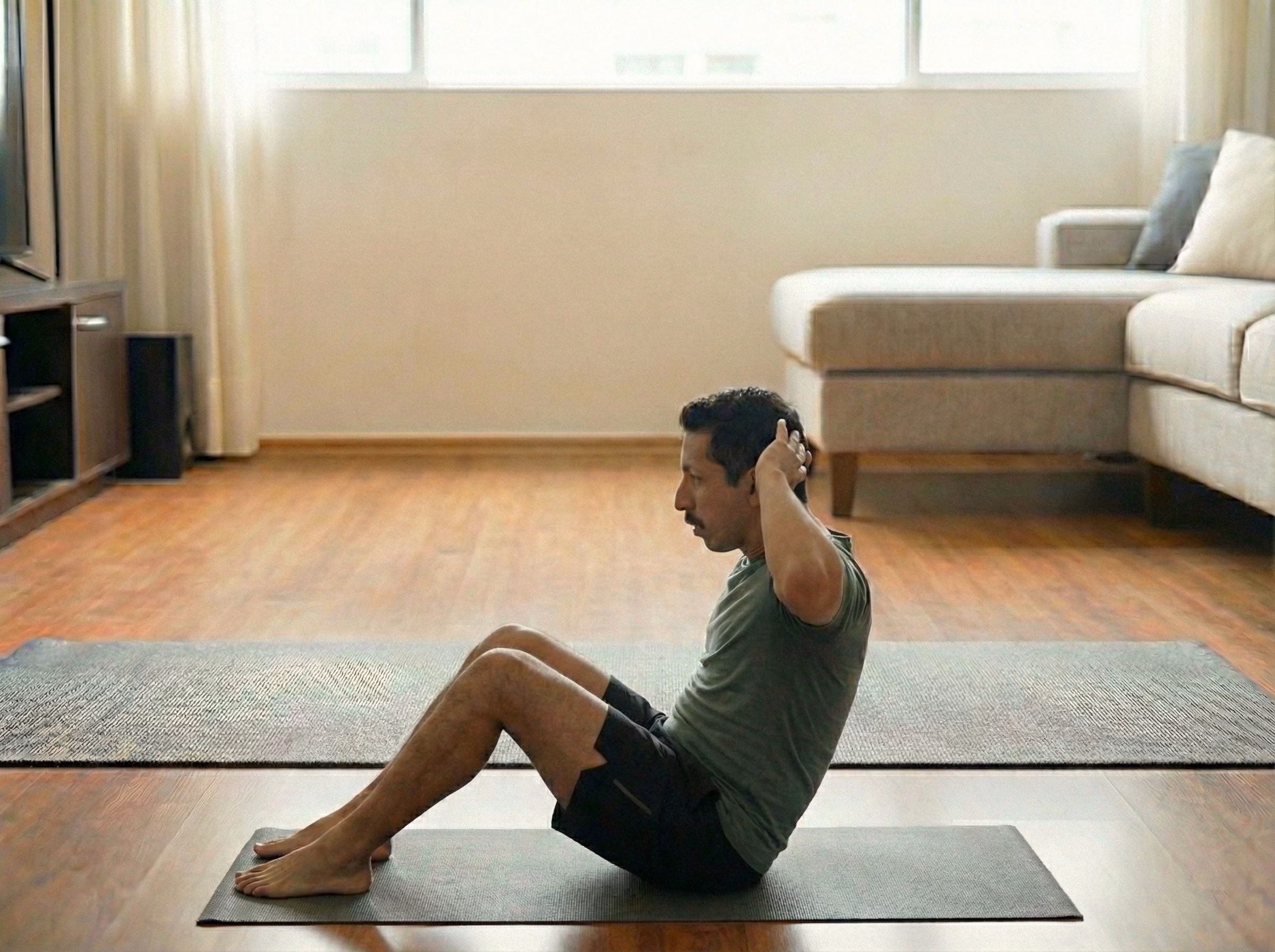Mistake – Big crunch with spine flexion