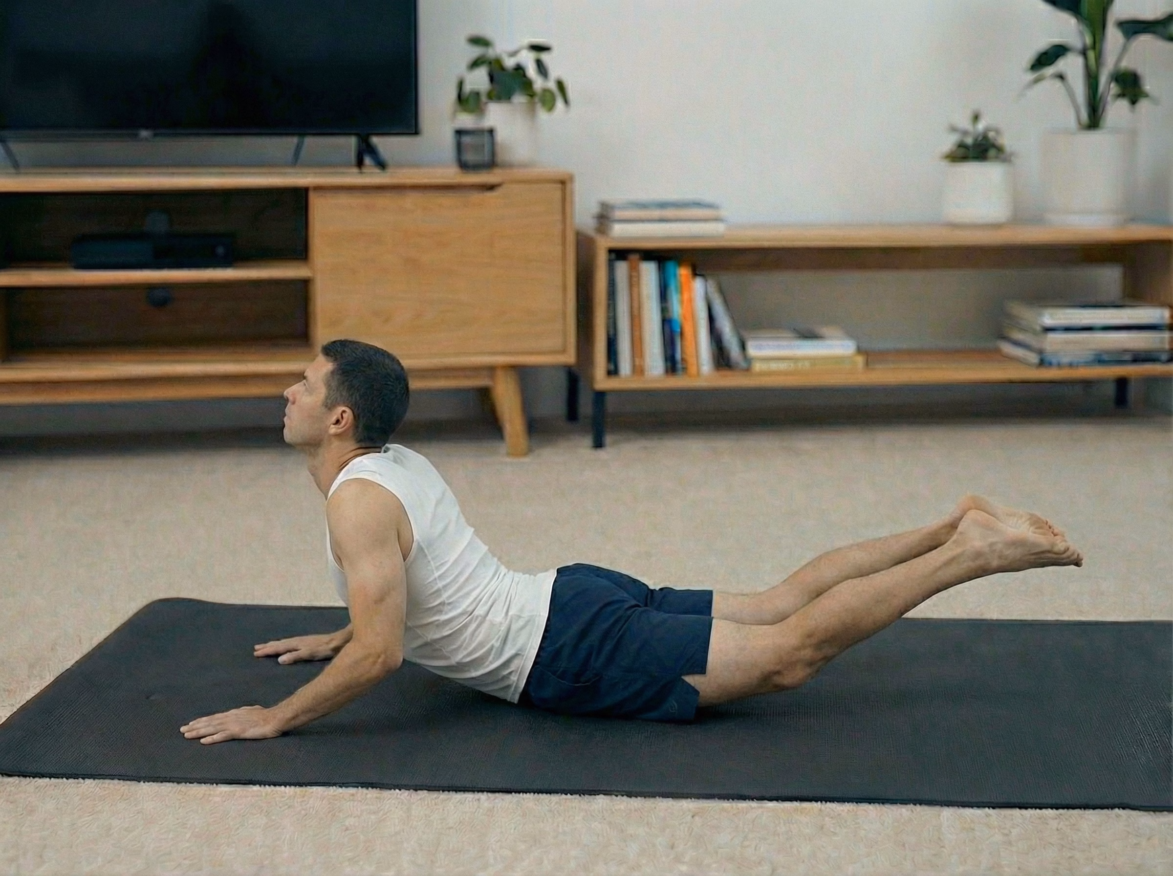 Mistake – Overarching low back and cranked neck in Superman hold