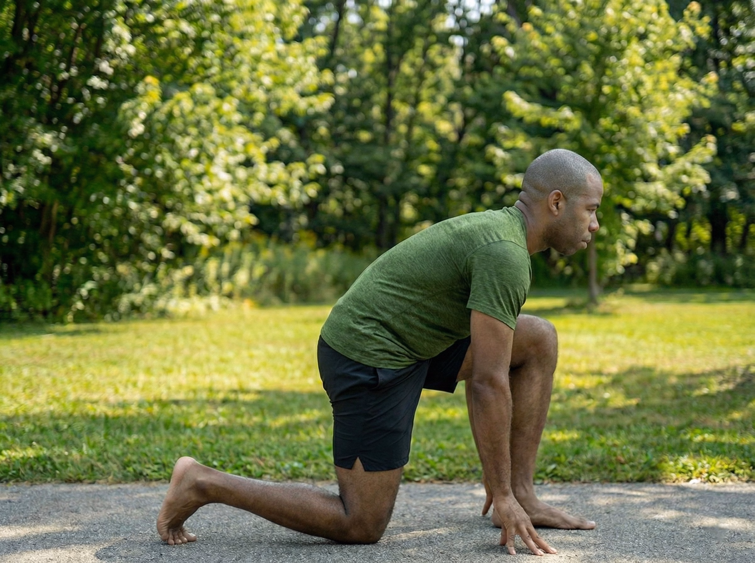 Mistake – Leaning torso forward over front leg