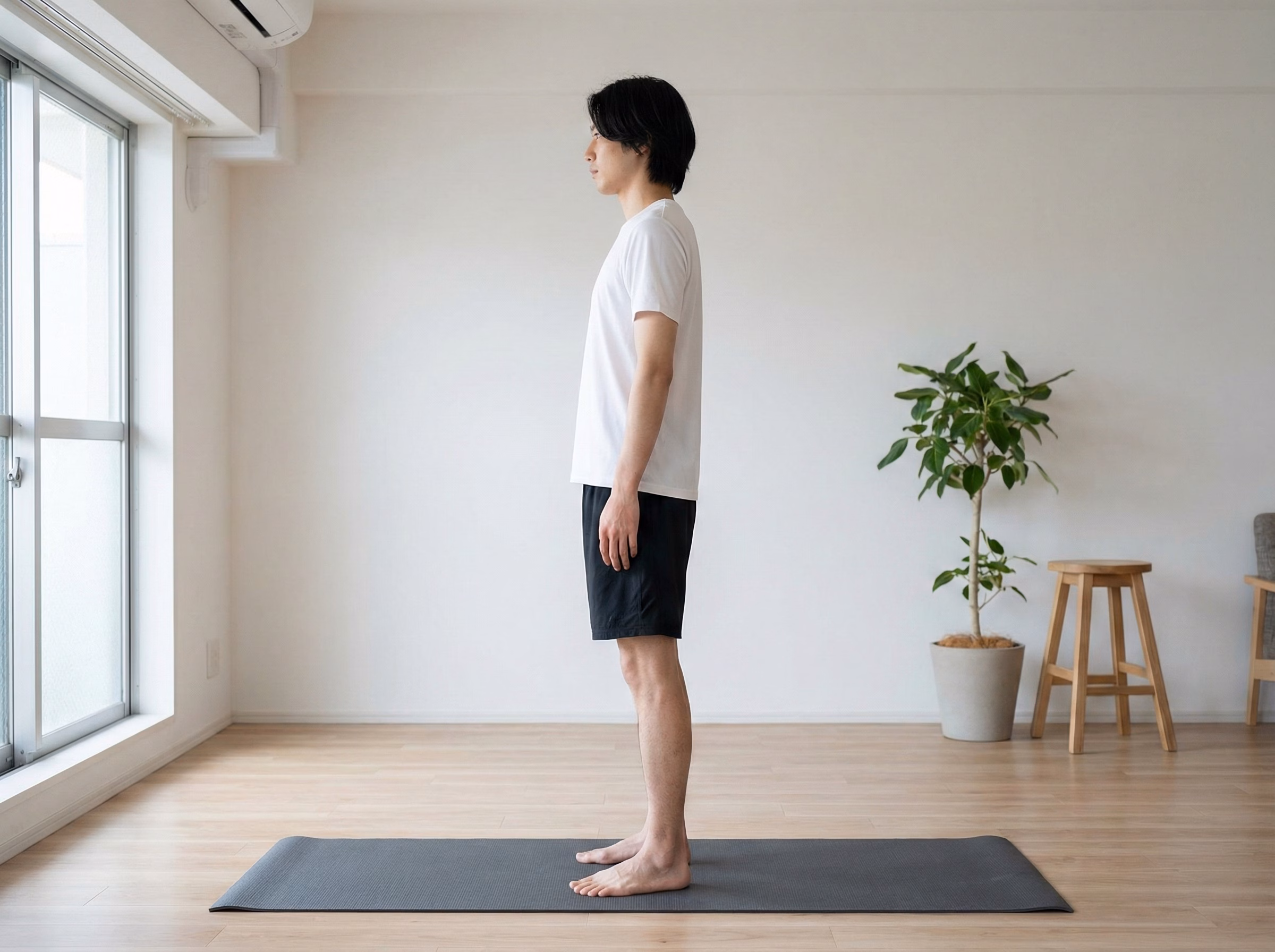 Step 1 – Tall standing setup