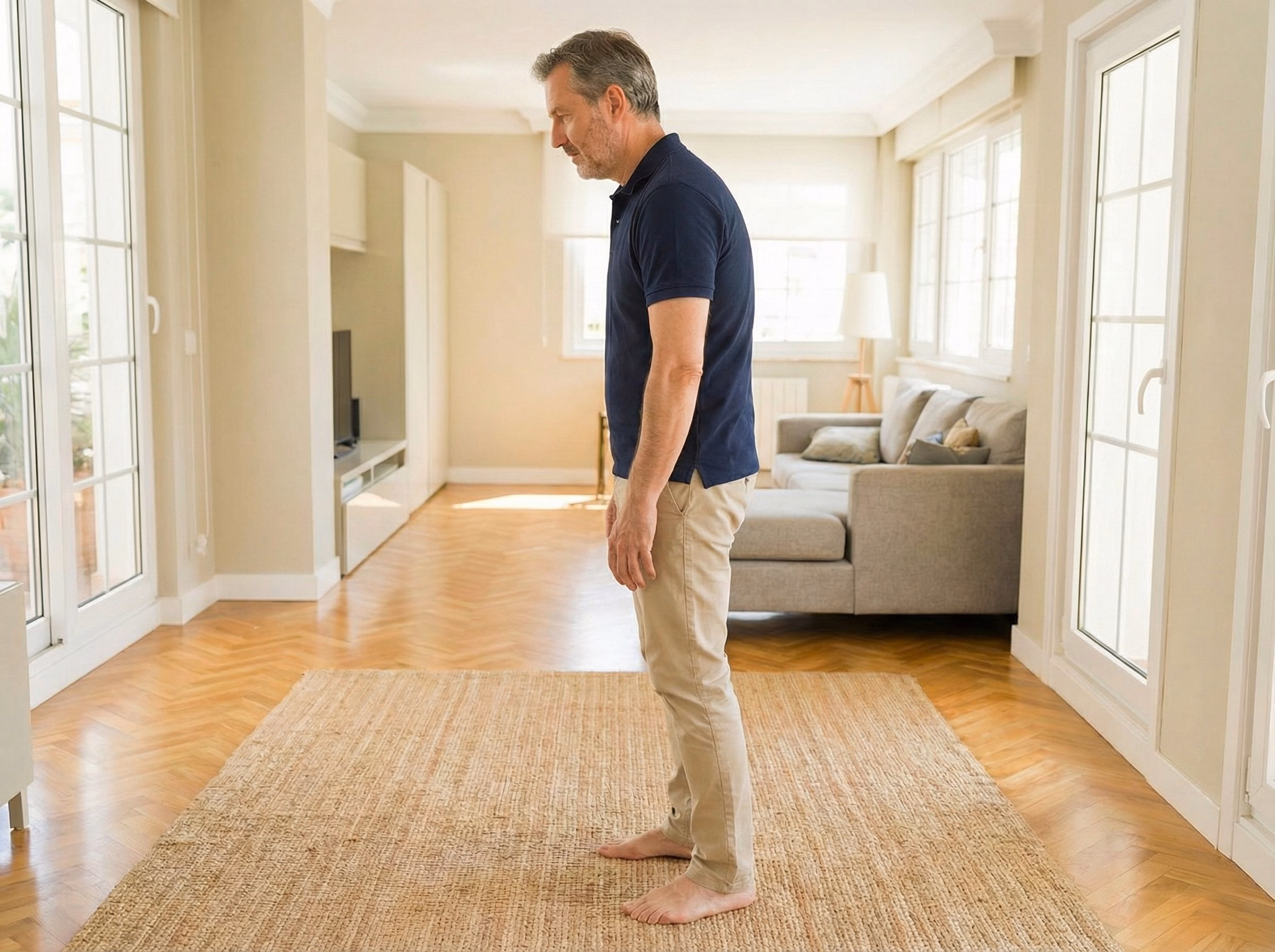 Step 1 – Relaxed default stance