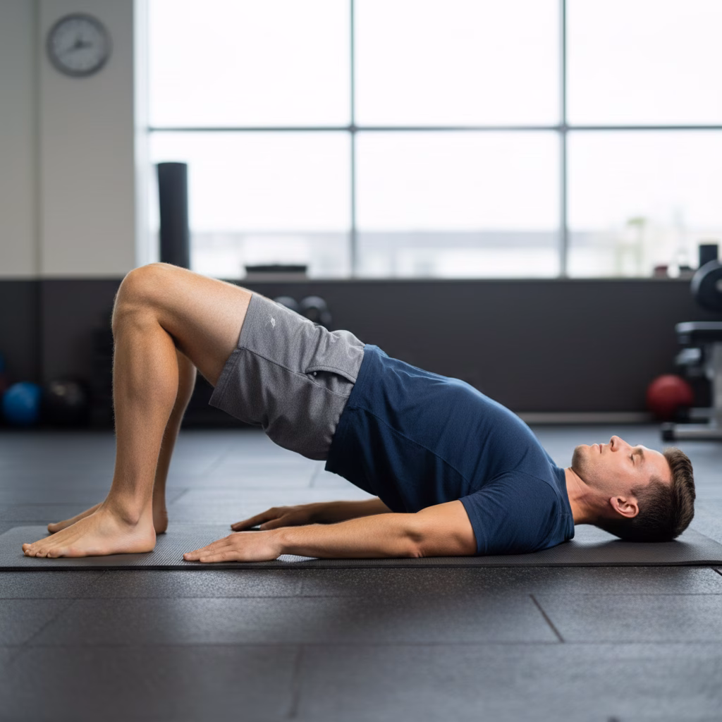 Step 1 – Supine bridge setup