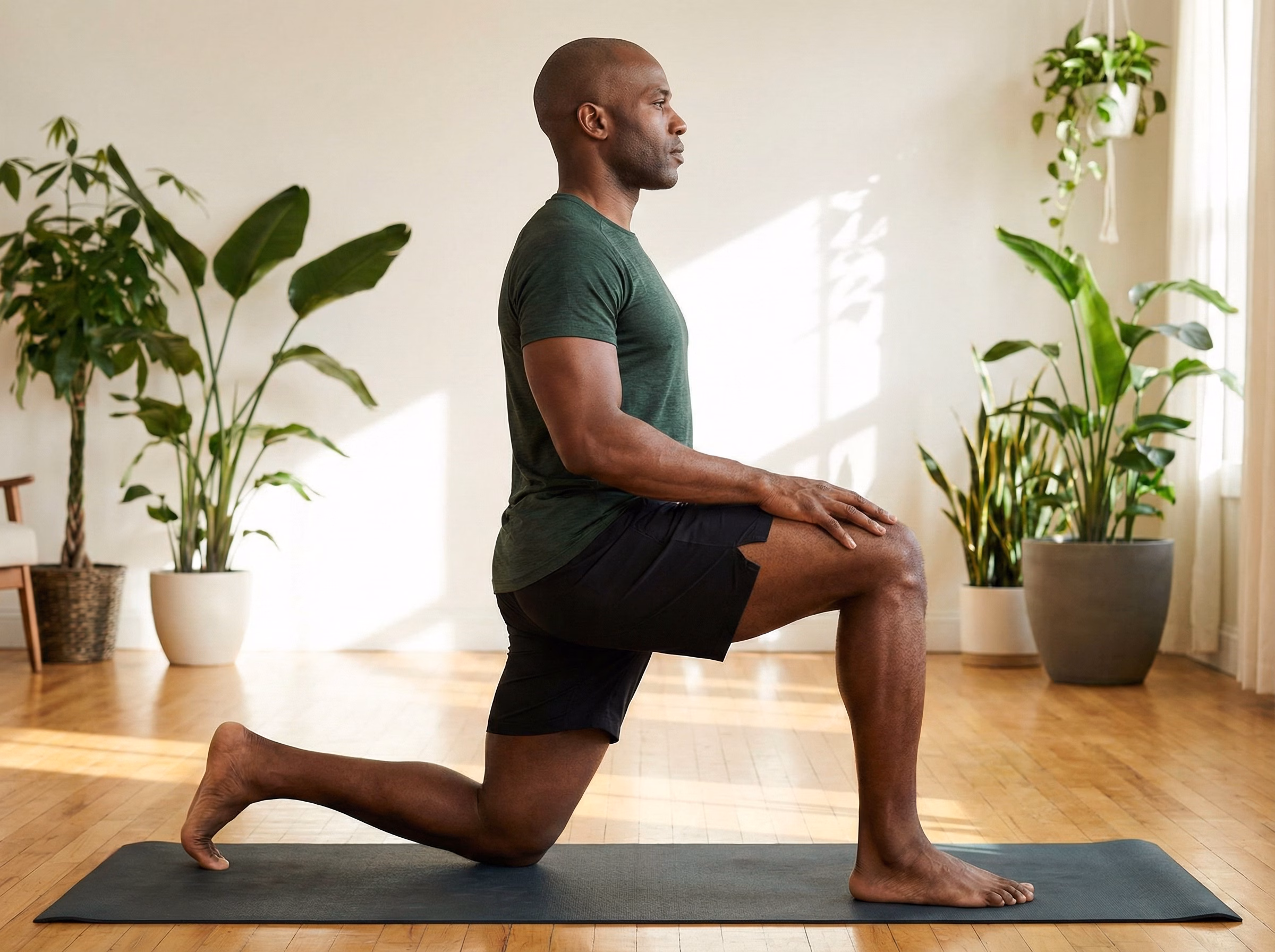 Step 1 – Half-kneeling setup