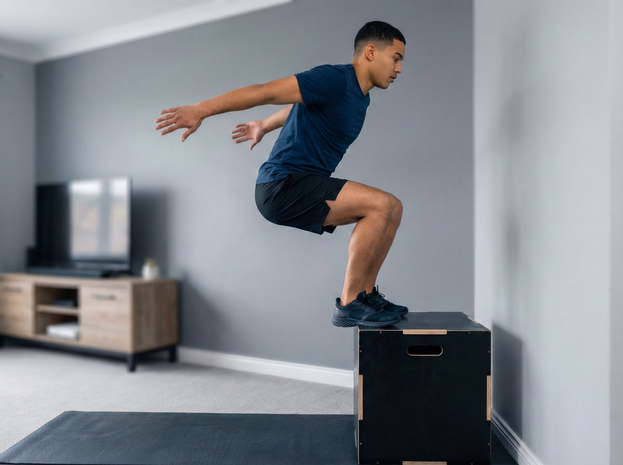 Lateral box jump variation for multi-direction athleticism