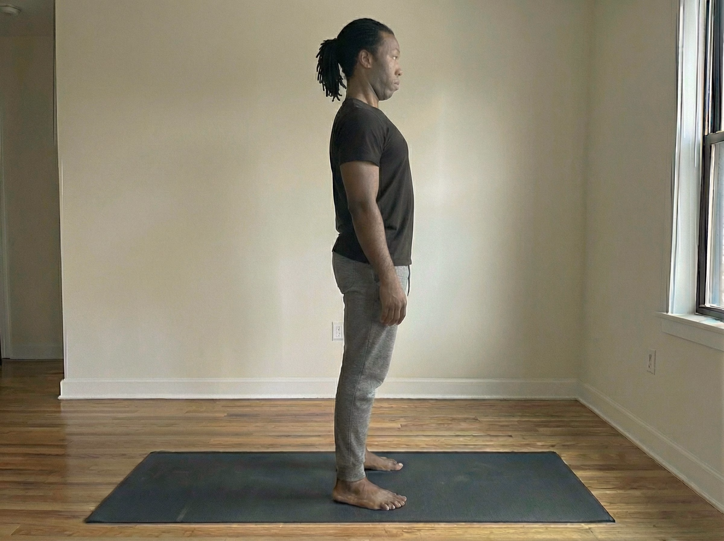 Chin tuck with lift nod variation one