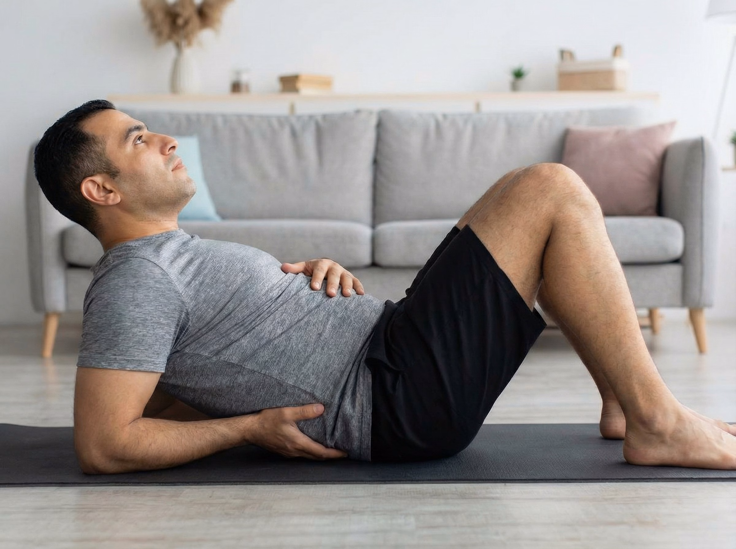 Posterior pelvic tilt exercise variation two