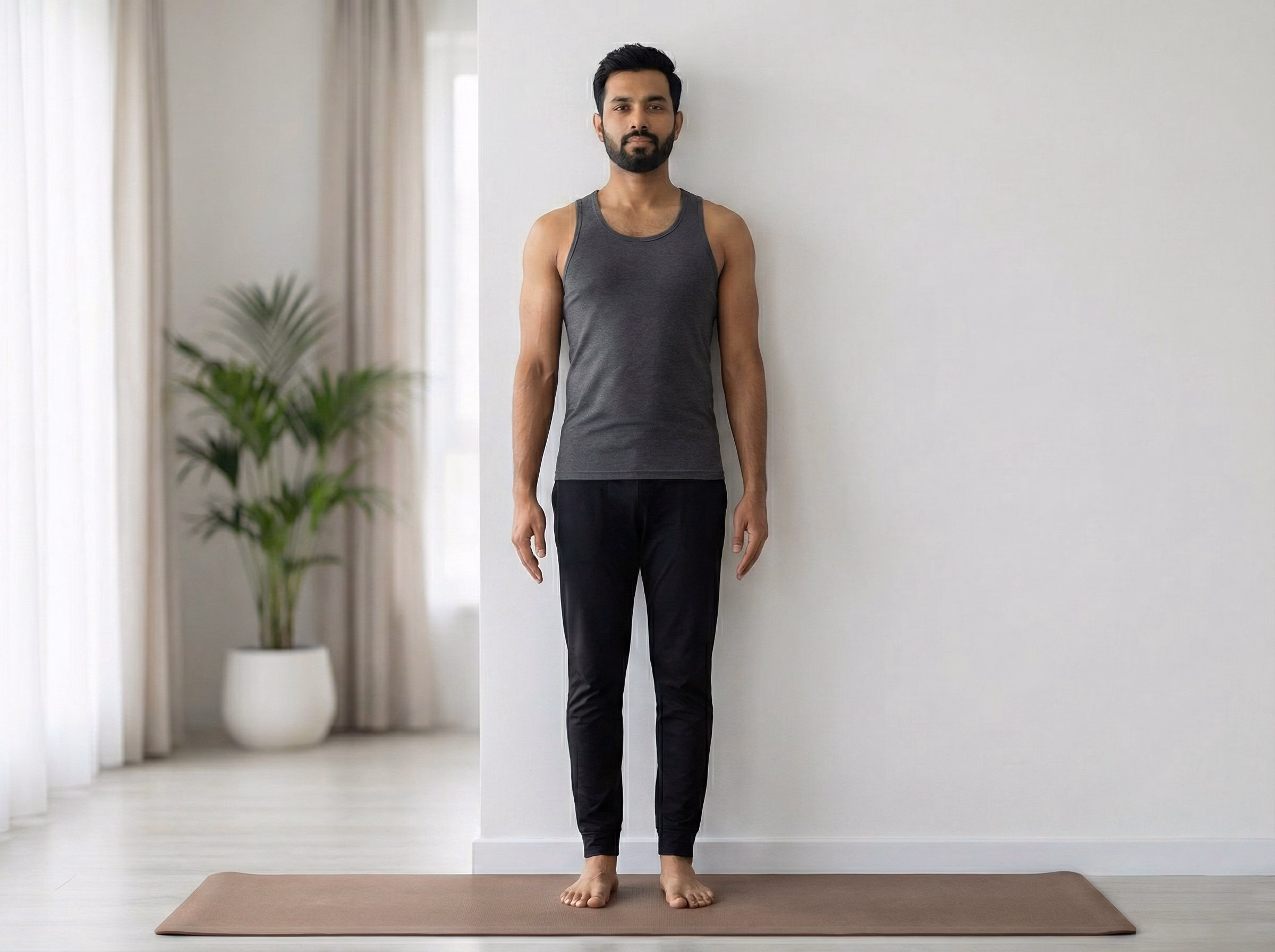 Tadasana mountain pose variation two