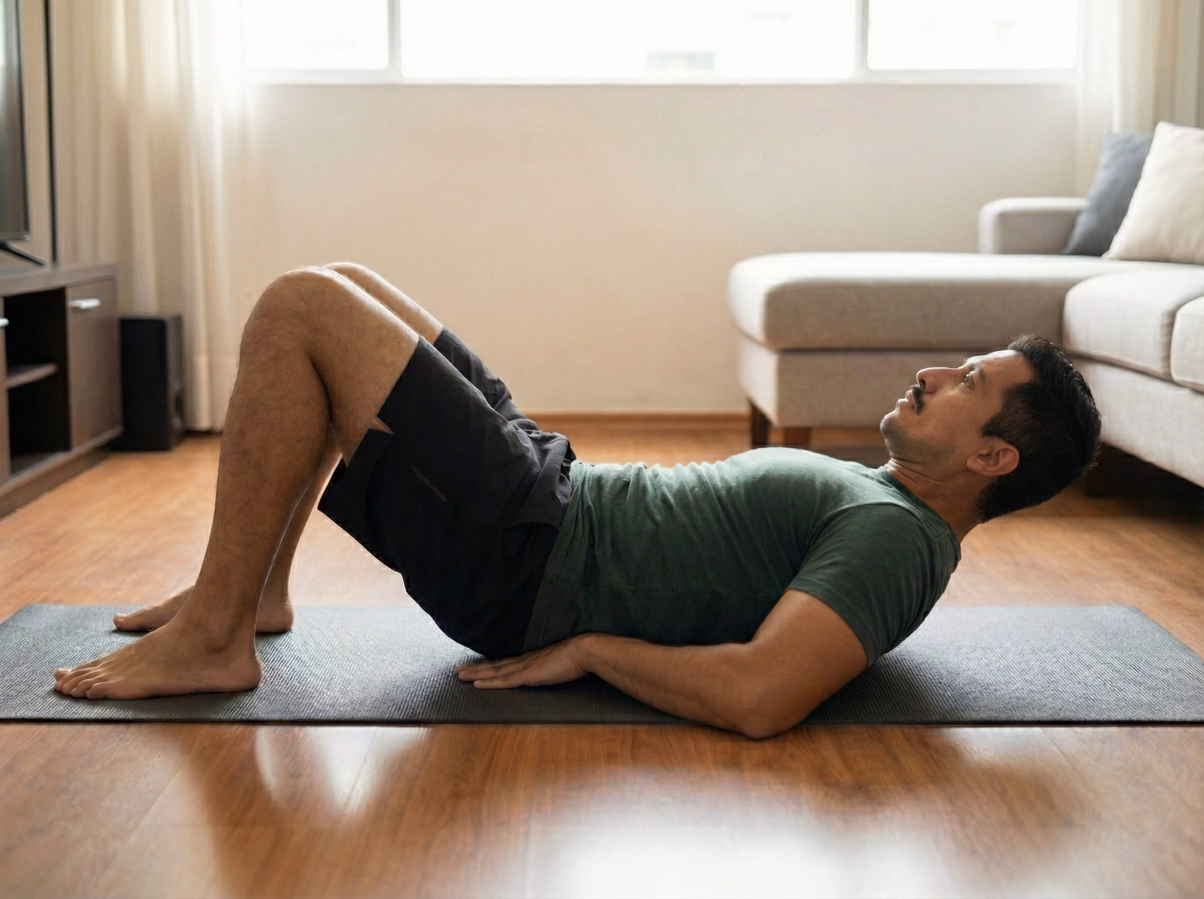 Lowering back to mat with control